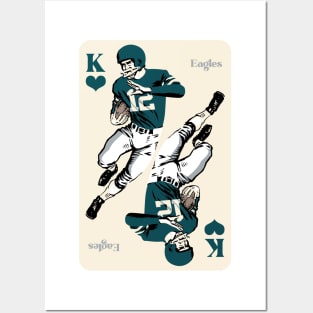 Philadelphia Eagles King of Hearts Posters and Art